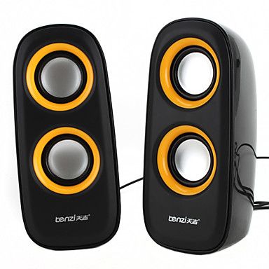 Mini Coluna Multimídia para PC, Laptop e MP3