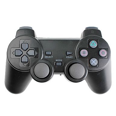 Controle Sem Fios para PS3, PS2 e PC (2.4Ghz,Preto)