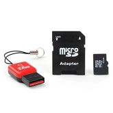 Kit Cartão de memória micro 4GB leitor USB microSD