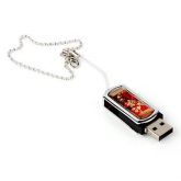 Pendrive 4gb folha de ouro